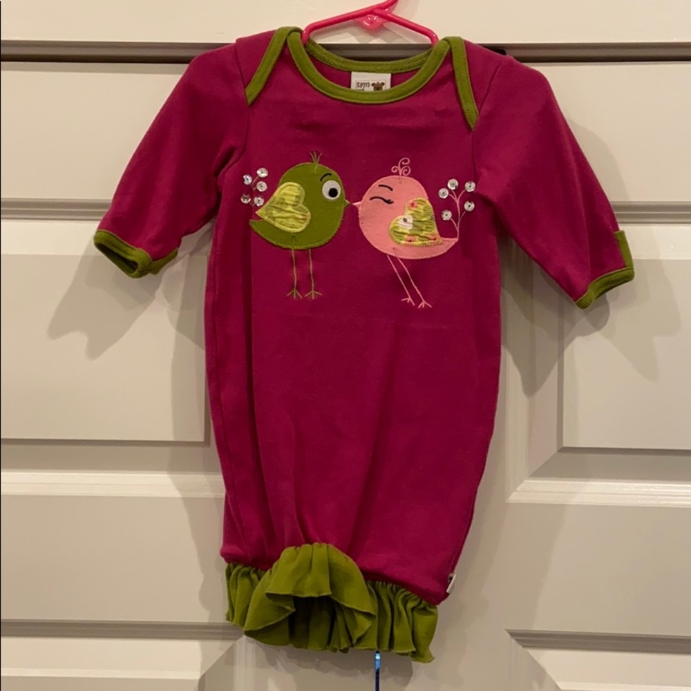 Sam and Sydney OS baby gown